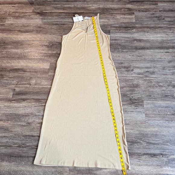 LNA Alsi Rib Mini Dress in Pale Khaki NWT - Picture 5 of 7